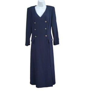 Vintage ROBERT RIEL New York Long Blue Dress